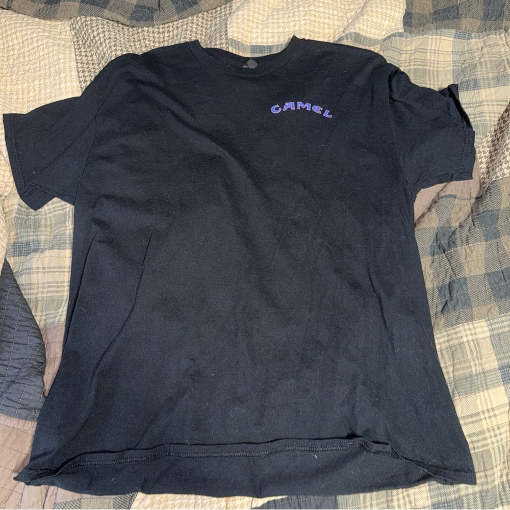 Gildan Joe Camel Black Tee with Purple Detail